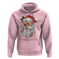 Vintage Retro Patchwork Santa Xmas Hoodie Merry Christmas Holiday - Wonder Print Shop