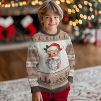 Vintage Retro Patchwork Santa Xmas Ugly Christmas Sweater Merry Christmas Holiday - Wonder Print Shop