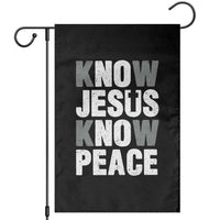 Christian Know Jesus Know Peace Garden Flag Religion God Church Bible - Wonder Print Shop