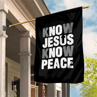 Christian Know Jesus Know Peace Garden Flag Religion God Church Bible - Wonder Print Shop