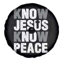 Christian Know Jesus Know Peace Spare Tire Cover Religion God Church Bible - Wonder Print Shop