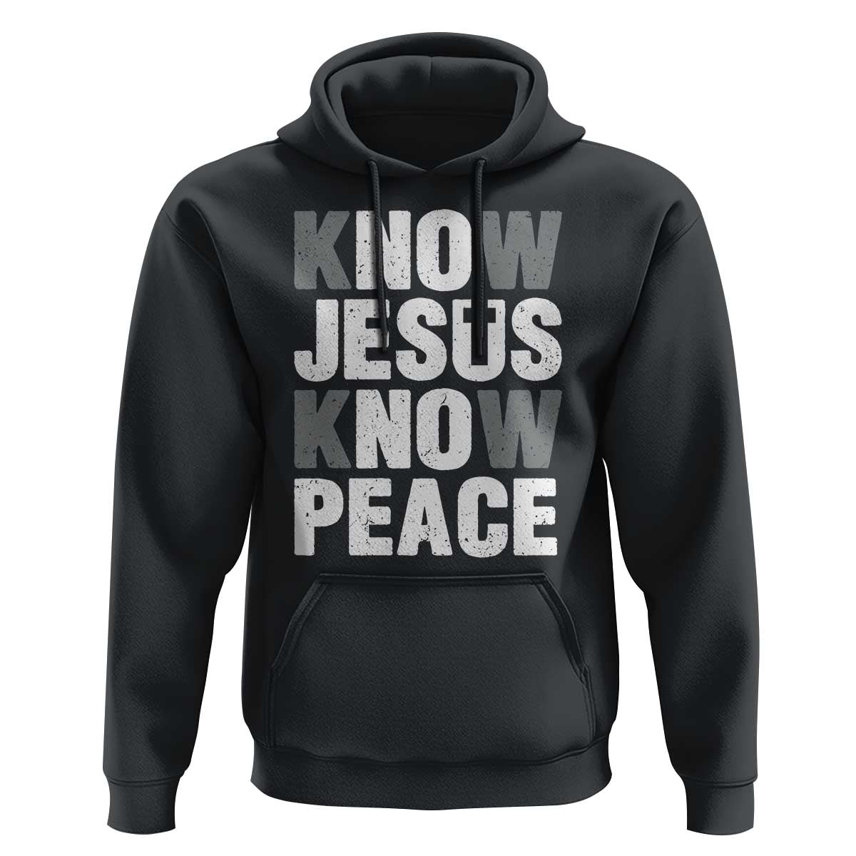 Christian Know Jesus Know Peace Hoodie Religion God Church Bible - Wonder Print Shop