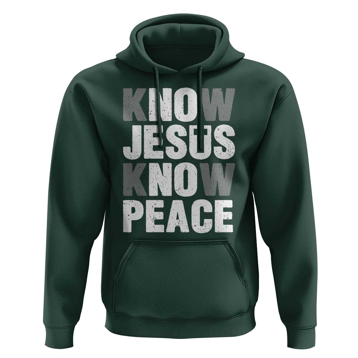 Christian Know Jesus Know Peace Hoodie Religion God Church Bible - Wonder Print Shop