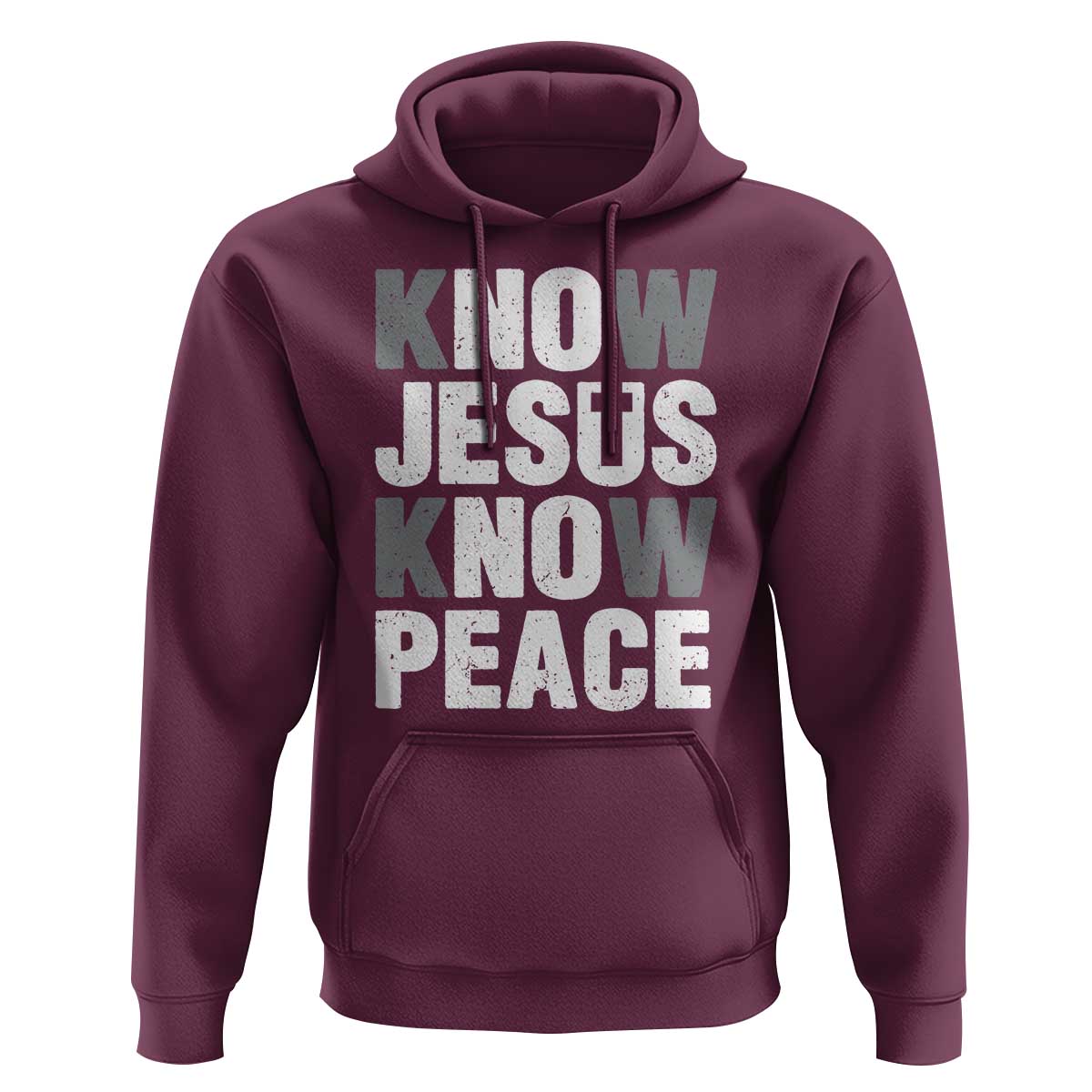 Christian Know Jesus Know Peace Hoodie Religion God Church Bible - Wonder Print Shop