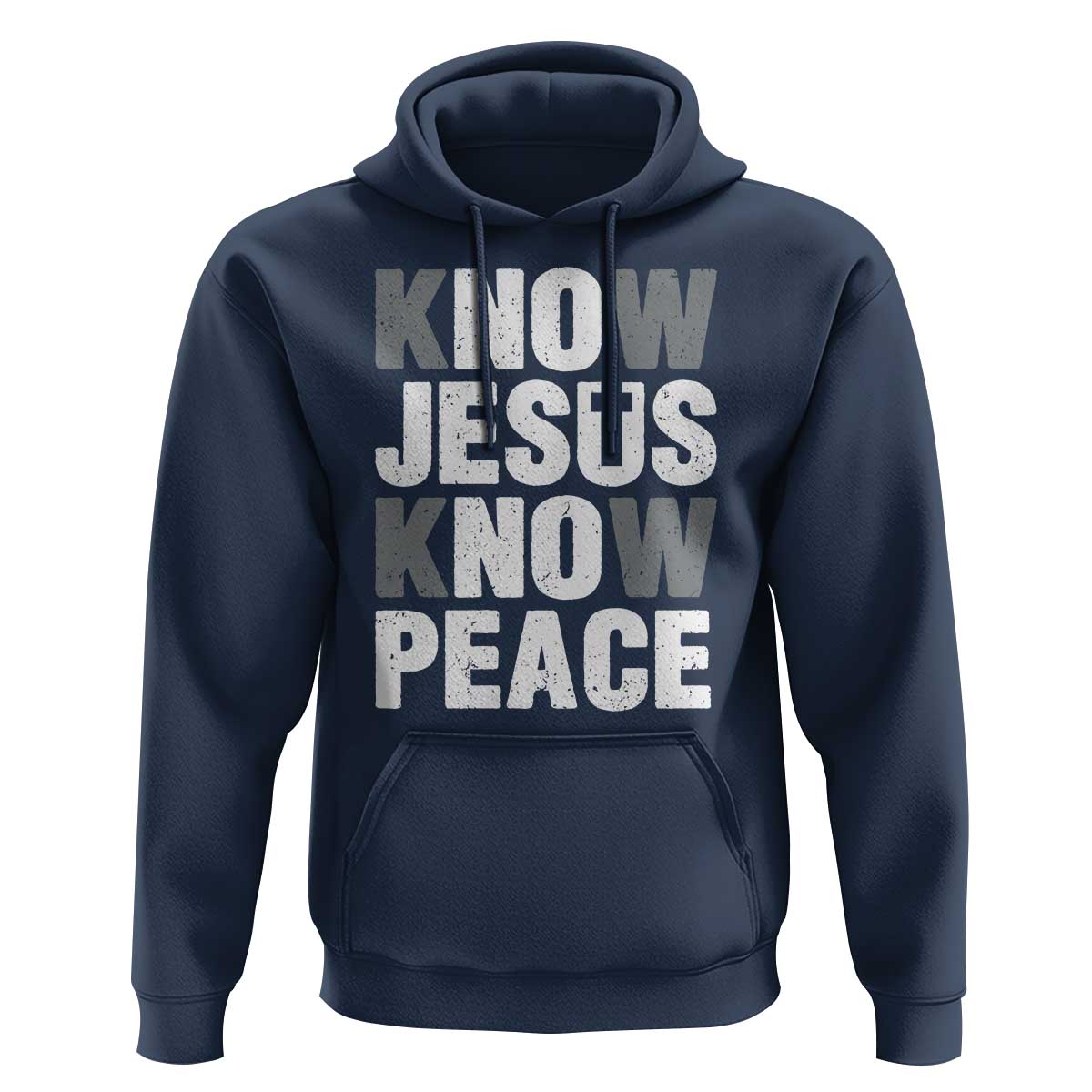 Christian Know Jesus Know Peace Hoodie Religion God Church Bible - Wonder Print Shop