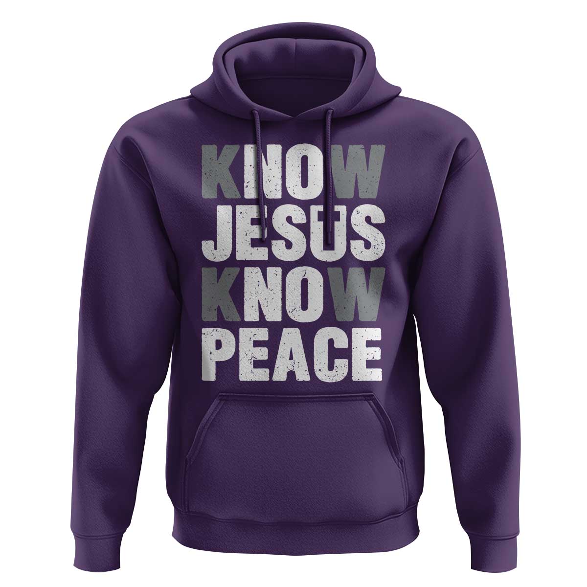 Christian Know Jesus Know Peace Hoodie Religion God Church Bible - Wonder Print Shop