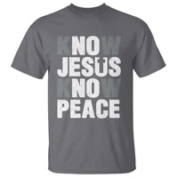 Christian Know Jesus Know Peace T Shirt Religion God Church Bible - Wonder Print Shop