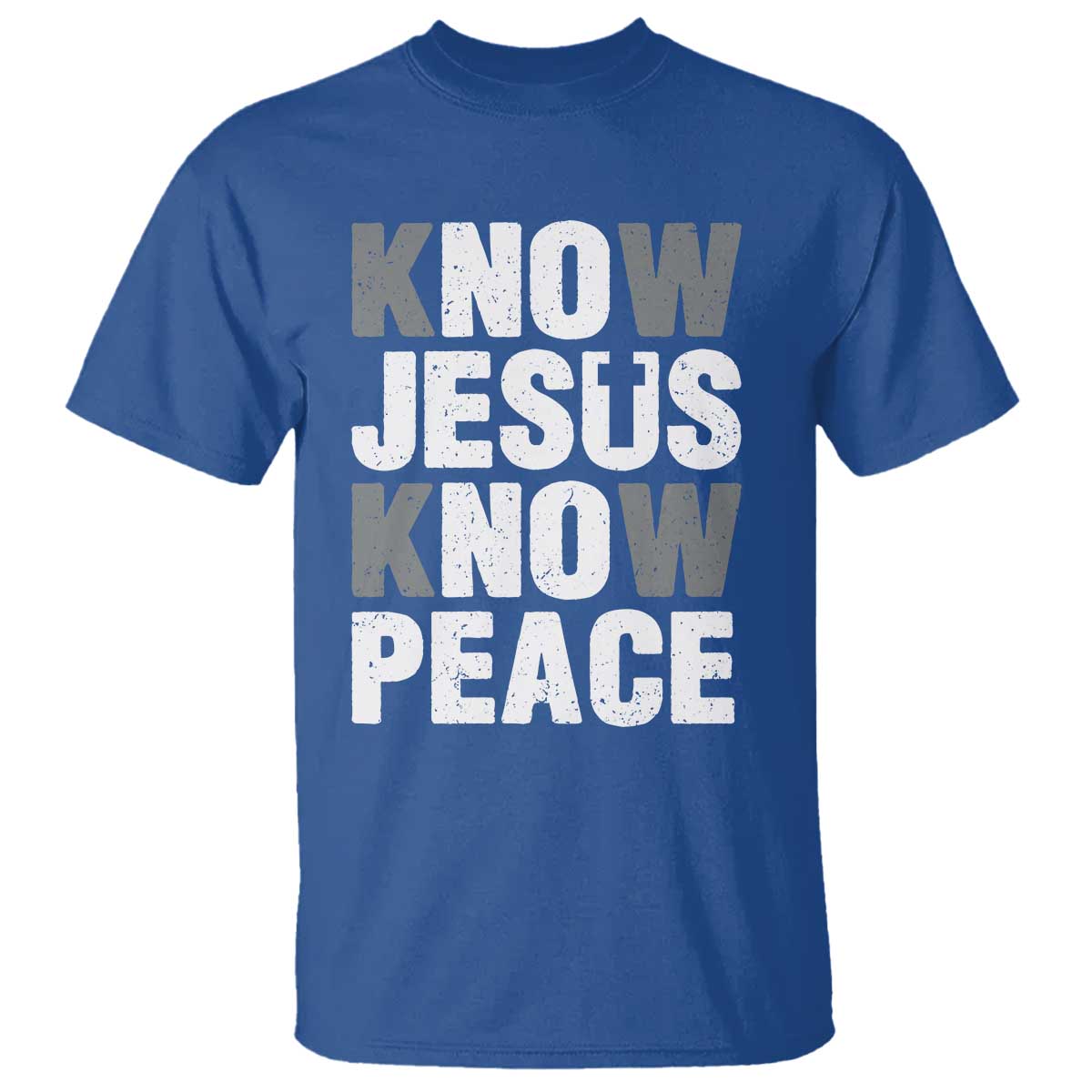 Christian Know Jesus Know Peace T Shirt Religion God Church Bible - Wonder Print Shop
