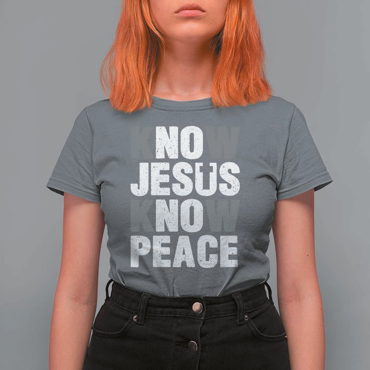 Christian Know Jesus Know Peace T Shirt For Women Religion God Church Bible - Wonder Print Shop