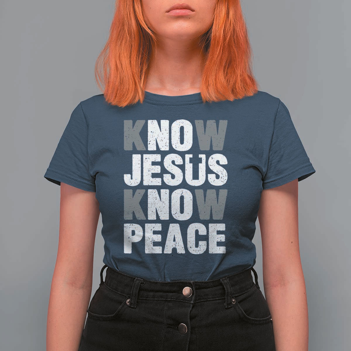 Christian Know Jesus Know Peace T Shirt For Women Religion God Church Bible - Wonder Print Shop