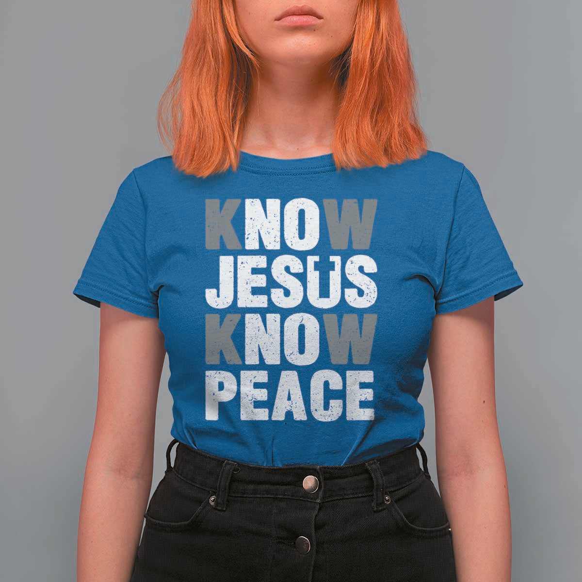 Christian Know Jesus Know Peace T Shirt For Women Religion God Church Bible - Wonder Print Shop