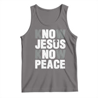 Christian Know Jesus Know Peace Tank Top Religion God Church Bible - Wonder Print Shop