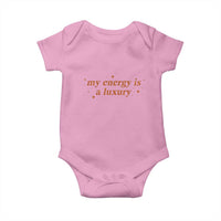 Funny Inspirational Quote Baby Onesie My Energy Is A Luxury Sparkle Star - Wonder Print Shop