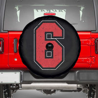 Number 6 Spare Tire Cover Fan Varsity Sports Team 67 Jersey Number - Wonder Print Shop