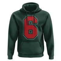 Number 6 Hoodie Fan Varsity Sports Team 67 Jersey Number - Wonder Print Shop