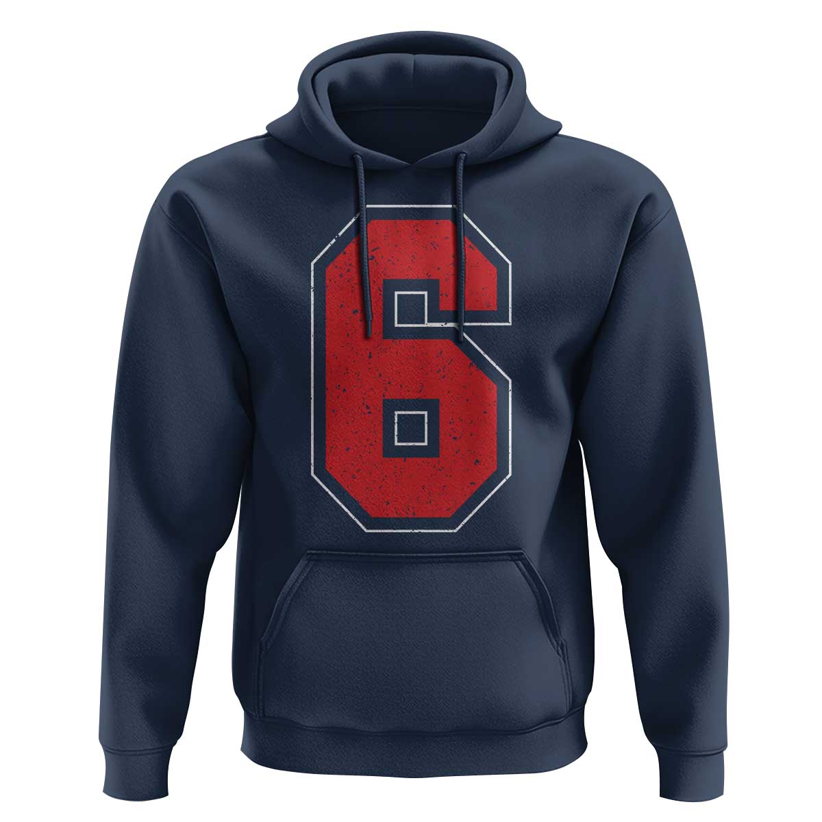 Number 6 Hoodie Fan Varsity Sports Team 67 Jersey Number - Wonder Print Shop