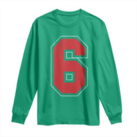 Number 6 Long Sleeve Shirt Fan Varsity Sports Team 67 Jersey Number - Wonder Print Shop