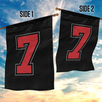 Number 7 Garden Flag Fan Varsity Sports Team 67 Jersey Number - Wonder Print Shop