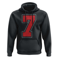 Number 7 Hoodie Fan Varsity Sports Team 67 Jersey Number - Wonder Print Shop