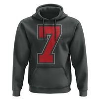 Number 7 Hoodie Fan Varsity Sports Team 67 Jersey Number - Wonder Print Shop