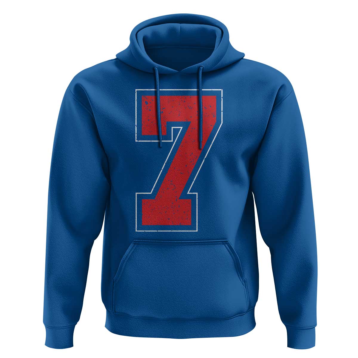 Number 7 Hoodie Fan Varsity Sports Team 67 Jersey Number - Wonder Print Shop