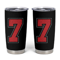 Number 7 Tumbler Cup Fan Varsity Sports Team 67 Jersey Number - Wonder Print Shop