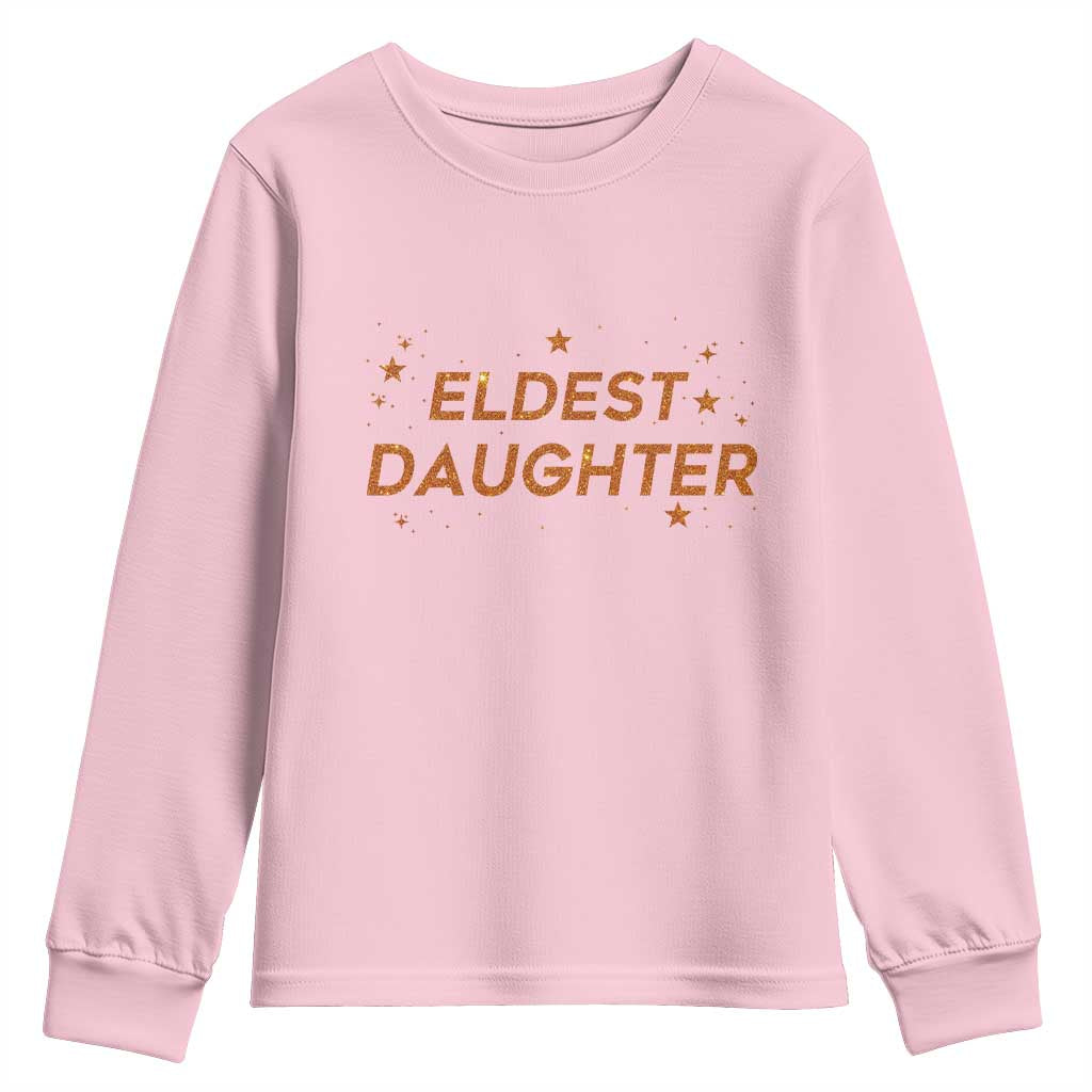 Eldest Daughter Youth Sweatshirt Trendy Life of A Daughter - Wonder Print Shop