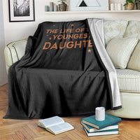 Funny The Life Of The Youngest Daughter Throw Blanket Sparkle Star - Wonder Print Shop