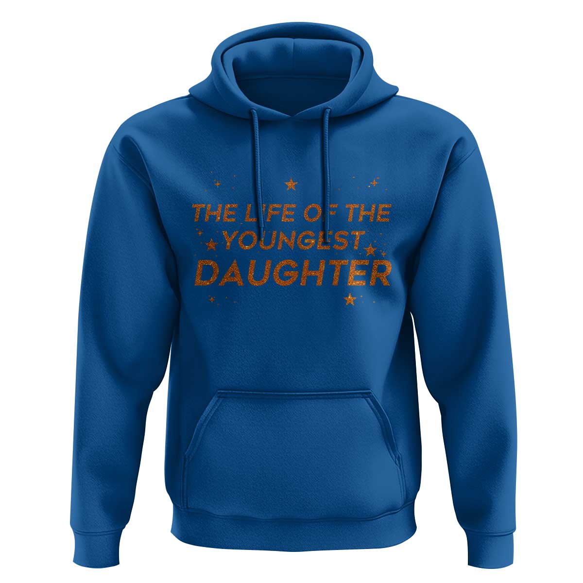 Funny The Life Of The Youngest Daughter Hoodie Sparkle Star - Wonder Print Shop