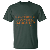 Funny The Life Of The Youngest Daughter T Shirt Sparkle Star - Wonder Print Shop