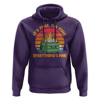 Funny It's Fine I'm Everything Is Fine 2024 Hoodie Cute Vintage Lil Dumpster Fire
