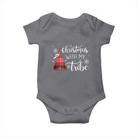 Funny Christmas Native American Baby Onesie Christmas With My Tribes