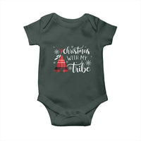 Funny Christmas Native American Baby Onesie Christmas With My Tribes
