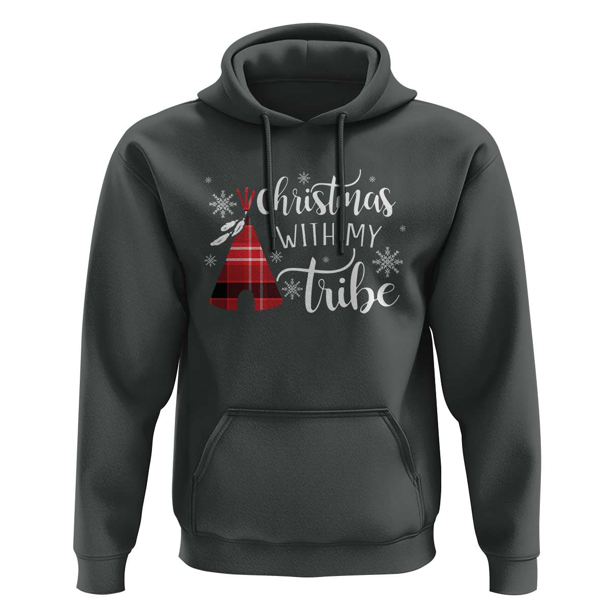 Funny Christmas Native American Hoodie Christmas With My Tribes
