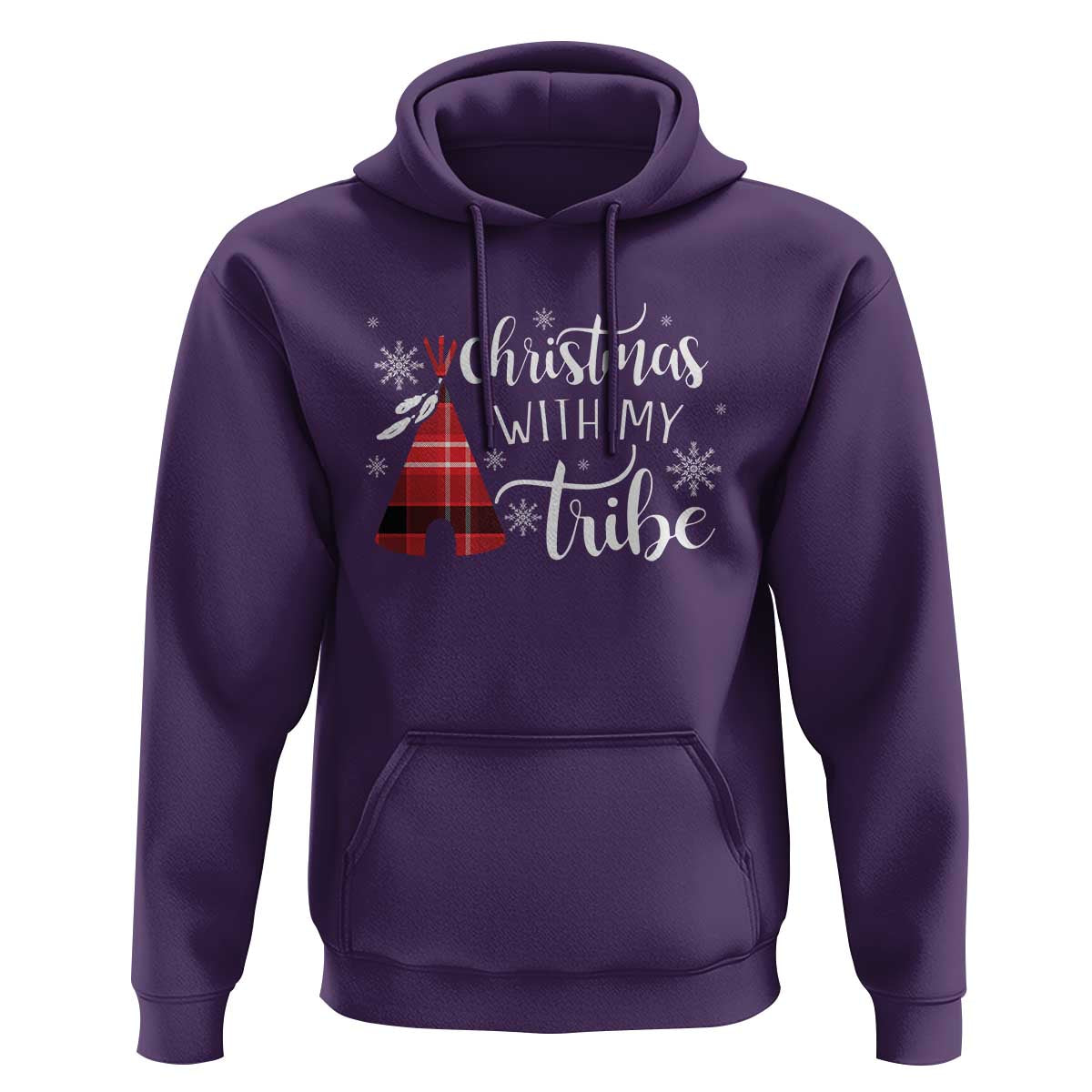 Funny Christmas Native American Hoodie Christmas With My Tribes