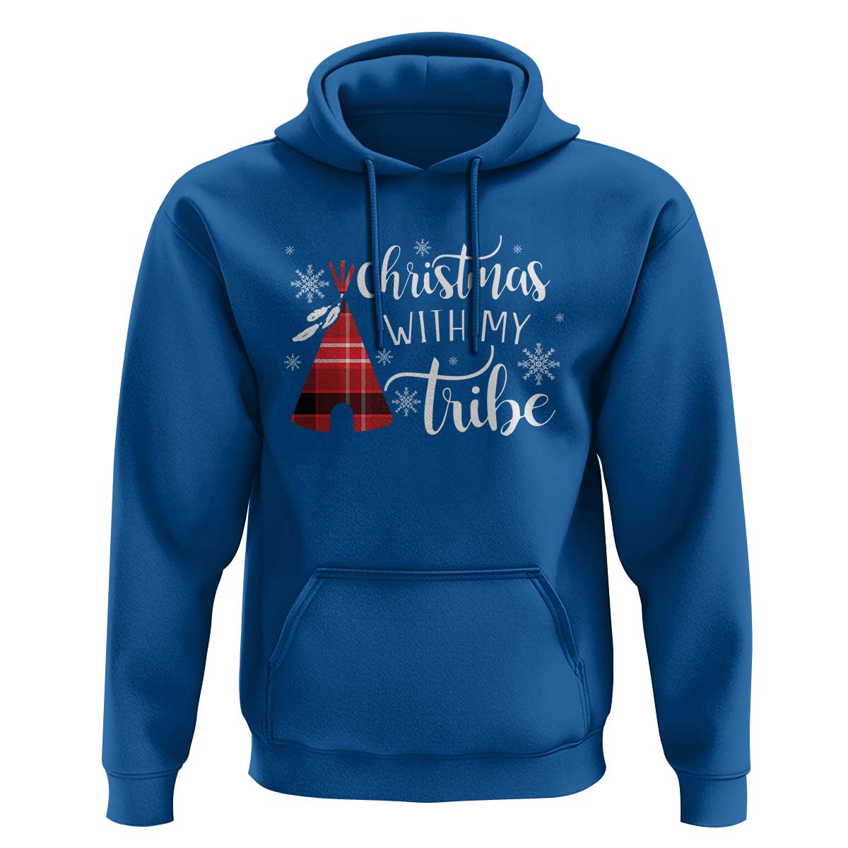 Funny Christmas Native American Hoodie Christmas With My Tribes