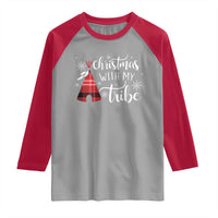 Funny Christmas Native American Raglan Shirt Christmas With My Tribes - Wonder Print Shop