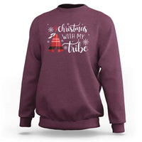 Funny Christmas Native American Sweatshirt Christmas With My Tribes - Wonder Print Shop