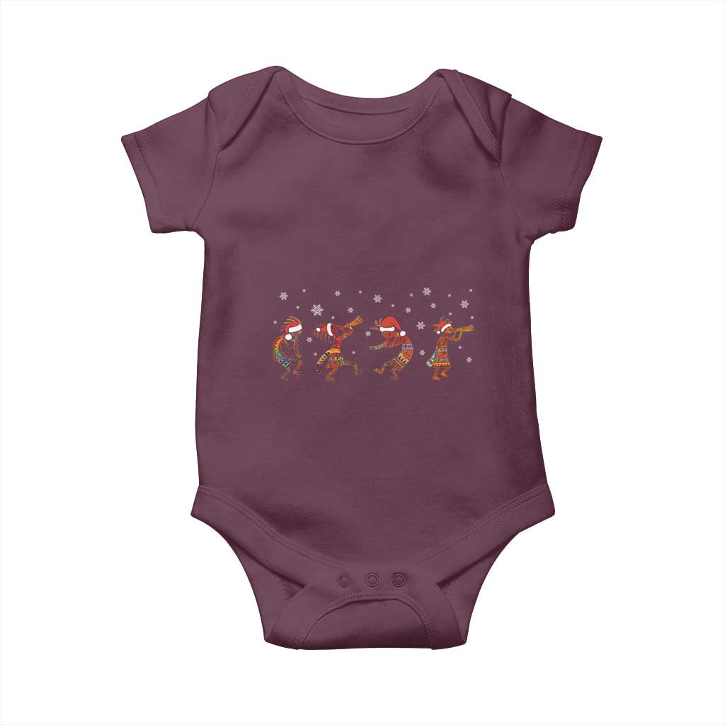 Funny Christmas Native American Baby Onesie Santa Kokopeli Snowflake