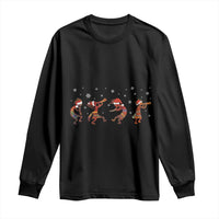 Funny Christmas Native American Long Sleeve Shirt Santa Kokopeli Snowflake
