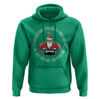 Funny Cajun Louisiana Christmas Hoodie Laissez Les Bons Temps Rouler & Joyeux Merry Christmas Santa Saint Symbol