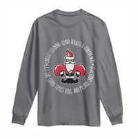 Funny Cajun Louisiana Christmas Long Sleeve Shirt Laissez Les Bons Temps Rouler & Joyeux Merry Christmas Santa Saint Symbol