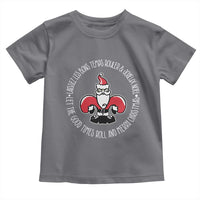 Funny Cajun Louisiana Christmas Toddler T Shirt Laissez Les Bons Temps Rouler & Joyeux Merry Christmas Santa Saint Symbol
