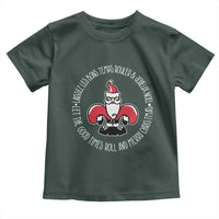 Funny Cajun Louisiana Christmas Toddler T Shirt Laissez Les Bons Temps Rouler & Joyeux Merry Christmas Santa Saint Symbol