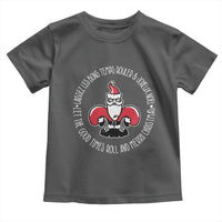 Funny Cajun Louisiana Christmas Toddler T Shirt Laissez Les Bons Temps Rouler & Joyeux Merry Christmas Santa Saint Symbol