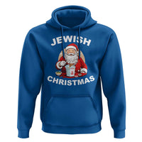 Funny Jewish Christmas Hoodie Santa Is Eating Chinese Food Hanukkah Hebrew