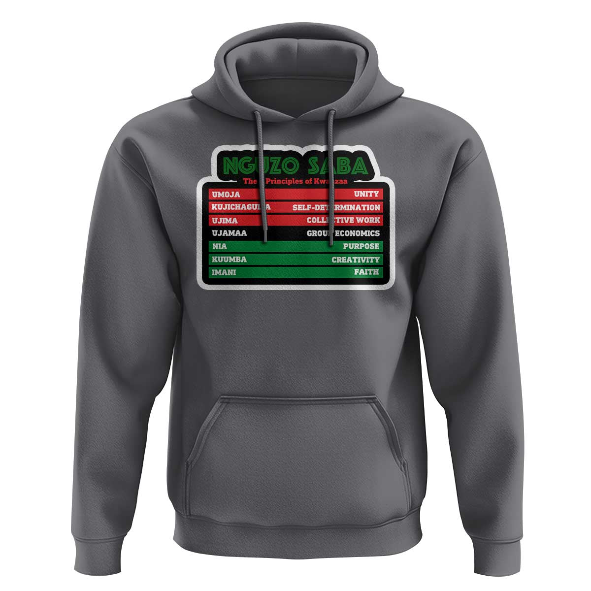 Nguzo Saba The 7 Principles Of Kwanzaa Hoodie