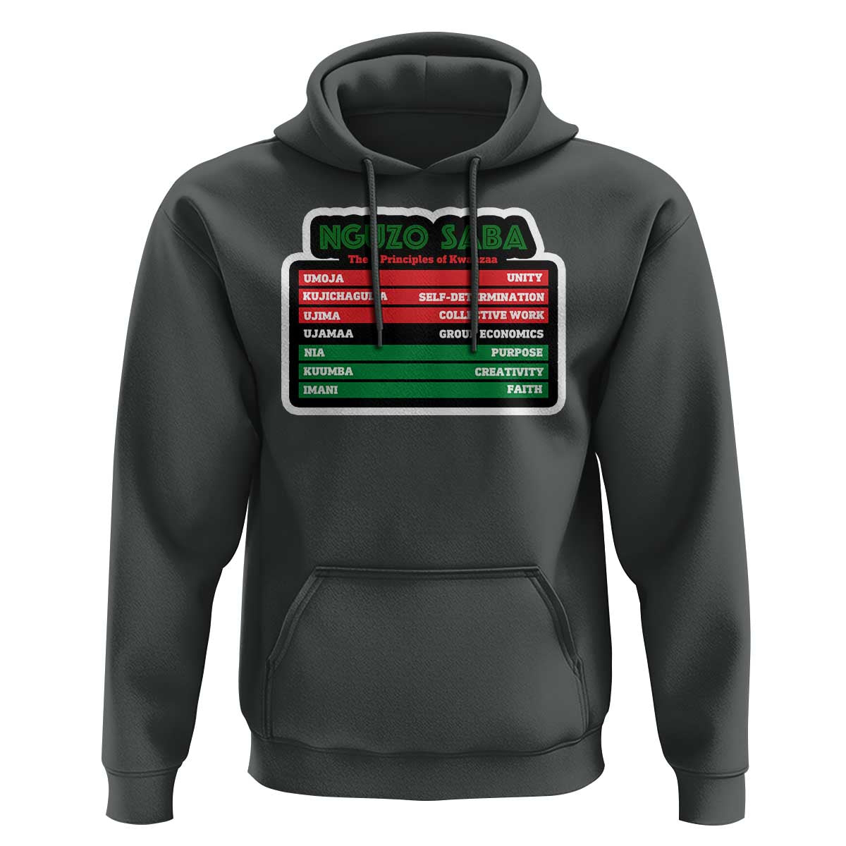 Nguzo Saba The 7 Principles Of Kwanzaa Hoodie