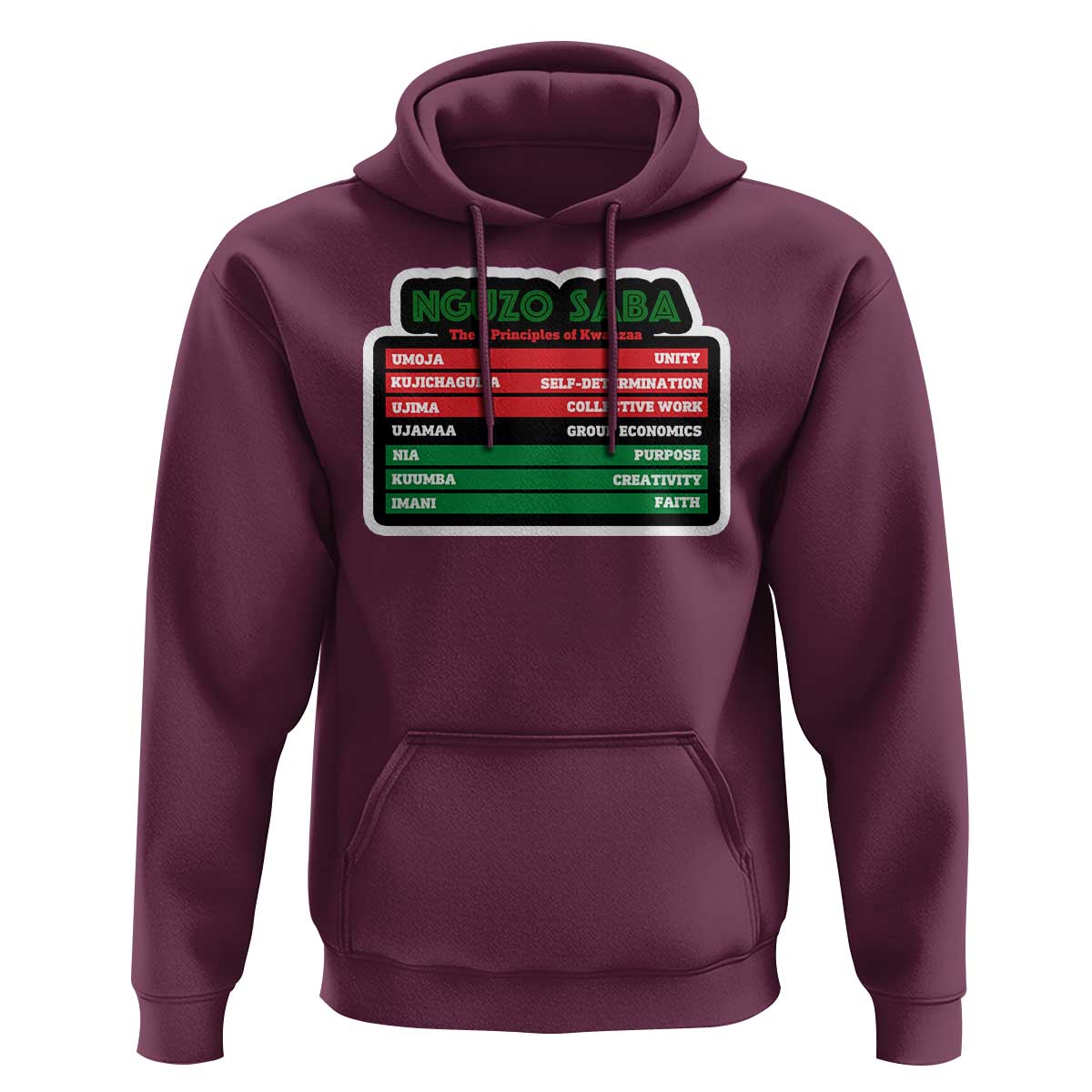 Nguzo Saba The 7 Principles Of Kwanzaa Hoodie