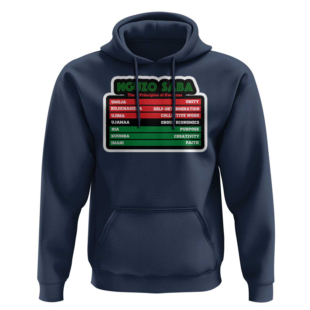 Nguzo Saba The 7 Principles Of Kwanzaa Hoodie
